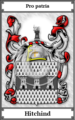 Hitchind Family Crest Download (JPG) Book Plated - 600 DPI