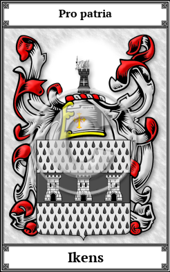 Ikens Family Crest Download (JPG) Book Plated - 600 DPI