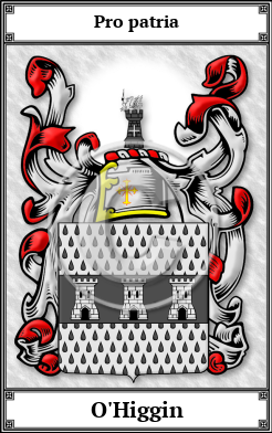O'Higgin Family Crest Download (JPG)  Book Plated - 150 DPI
