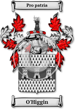 O'Higgin Family Crest Download (jpg) Legacy Series - 150 DPI