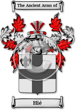 Hié Family Crest Download (JPG) Legacy Series - 600 DPI