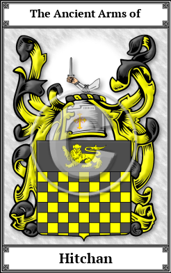 Hitchan Family Crest Download (JPG)  Book Plated - 150 DPI