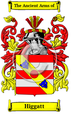 Higgatt Family Crest/Coat of Arms