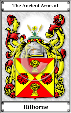 Hilborne Family Crest Download (JPG) Book Plated - 600 DPI