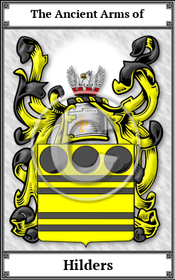 Hilders Family Crest Download (JPG)  Book Plated - 150 DPI