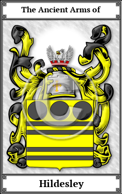 Hildesley Family Crest Download (JPG)  Book Plated - 150 DPI