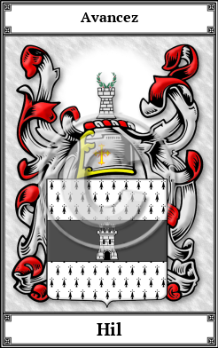 Hil Family Crest Download (JPG) Book Plated - 600 DPI
