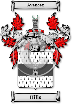 Hills Family Crest Download (jpg) Legacy Series - 150 DPI
