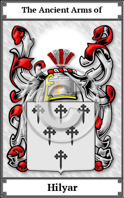 Hilyar Family Crest Download (JPG)  Book Plated - 150 DPI