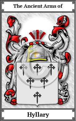 Hyllary Family Crest Download (JPG)  Book Plated - 150 DPI