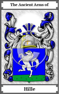 Hille Family Crest Download (JPG)  Book Plated - 150 DPI