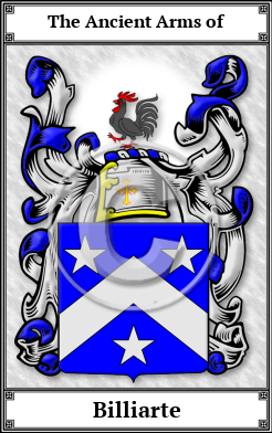Billiarte Family Crest Download (JPG)  Book Plated - 150 DPI