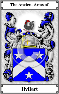 Hyllart Family Crest Download (JPG)  Book Plated - 150 DPI