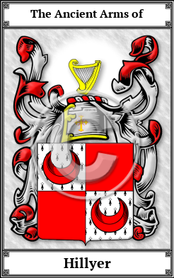 Hillyer Family Crest Download (JPG)  Book Plated - 150 DPI