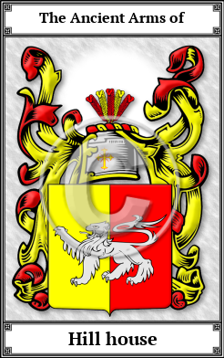 Hill house Family Crest Download (JPG)  Book Plated - 150 DPI