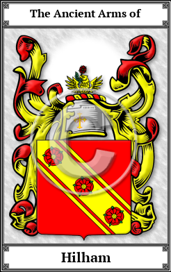 Hilham Family Crest Download (JPG) Book Plated - 600 DPI
