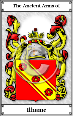 Ilhame Family Crest Download (JPG) Book Plated - 600 DPI