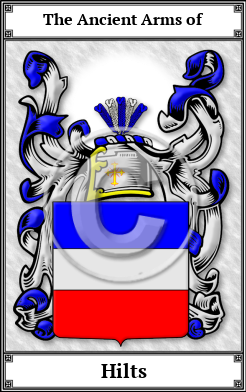 Hilts Family Crest Download (JPG) Book Plated - 600 DPI