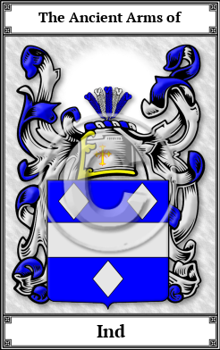 Ind Family Crest Download (JPG) Book Plated - 300 DPI