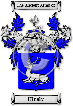 Hinsly Family Crest Download (jpg) Legacy Series - 150 DPI