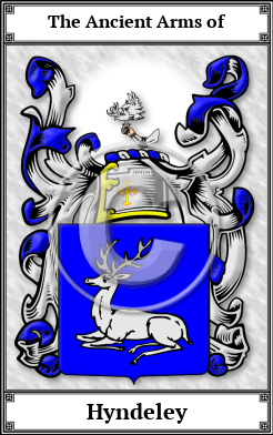 Hyndeley Family Crest Download (JPG)  Book Plated - 150 DPI