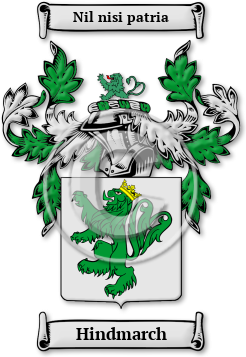 Hindmarch Family Crest Download (jpg) Legacy Series - 150 DPI