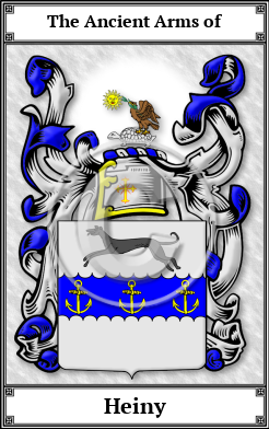 Heiny Family Crest Download (JPG)  Book Plated - 150 DPI