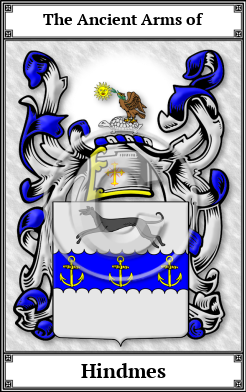 Hindmes Family Crest Download (JPG) Book Plated - 600 DPI