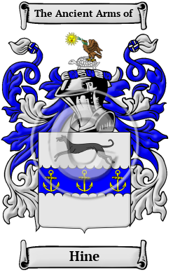 Hine Family Crest Download (JPG) Heritage Series - 300 DPI