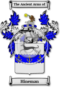 Hineman Family Crest Download (jpg) Legacy Series - 150 DPI