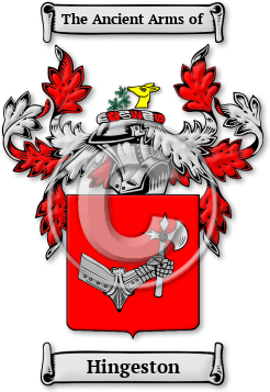 Hingeston Family Crest Download (jpg) Legacy Series - 150 DPI