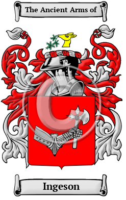 Ingeson Family Crest Download (JPG) Heritage Series - 600 DPI