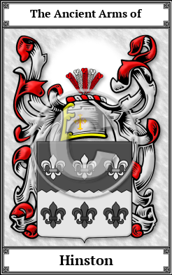 Hinston Family Crest Download (JPG)  Book Plated - 150 DPI