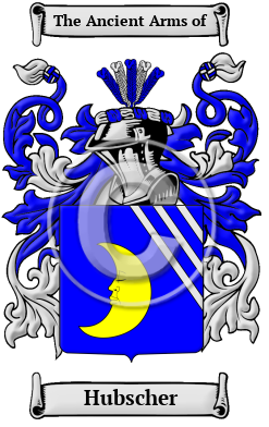 Hubscher Family Crest Download (JPG) Heritage Series - 600 DPI