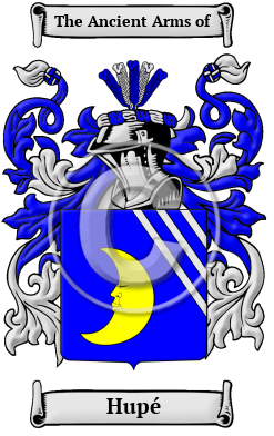 Hupé Family Crest Download (JPG) Heritage Series - 300 DPI