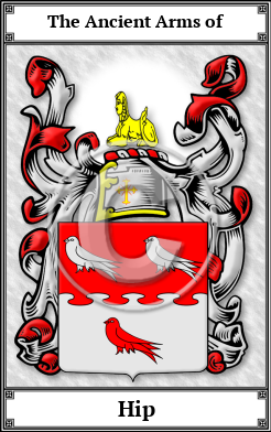 Hip Family Crest Download (JPG)  Book Plated - 150 DPI