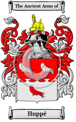 Huppé Family Crest/Coat of Arms