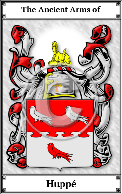 Huppé Family Crest Download (JPG) Book Plated - 600 DPI
