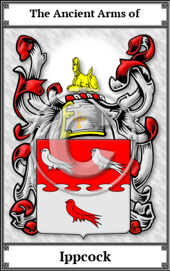 Ippcock Family Crest Download (JPG)  Book Plated - 150 DPI