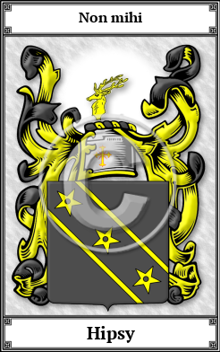 Hipsy Family Crest Download (JPG)  Book Plated - 150 DPI