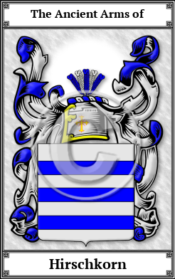 Hirschkorn Family Crest Download (JPG) Book Plated - 600 DPI