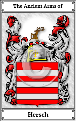 Hersch Family Crest Download (JPG) Book Plated - 600 DPI