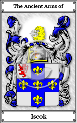 Iscok Family Crest Download (JPG)  Book Plated - 150 DPI