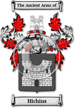 Hichins Family Crest Download (jpg) Legacy Series - 150 DPI