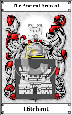 Hitchant Family Crest Download (JPG) Book Plated - 600 DPI