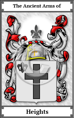 Heights Family Crest Download (JPG) Book Plated - 600 DPI