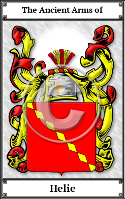 Helie Family Crest Download (JPG)  Book Plated - 150 DPI