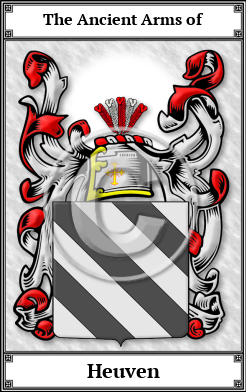 Heuven Family Crest Download (JPG)  Book Plated - 150 DPI