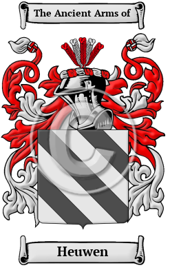 Heuwen Family Crest/Coat of Arms