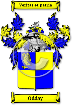 Odday Family Crest Download (jpg) Legacy Series - 150 DPI